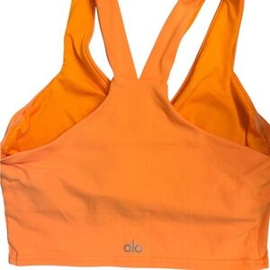 ALO Yoga Vibrant Orange Sports Bra size small